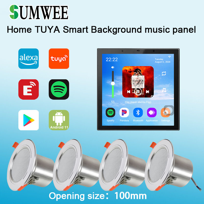 Audio Music Background Free - 4 İnç Android 11 Tuya Akıllı