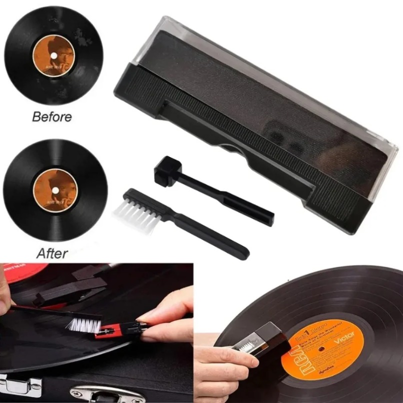 Audio Music Remove - Antistatik Vinil Plak Temizleme Fırçası Seti