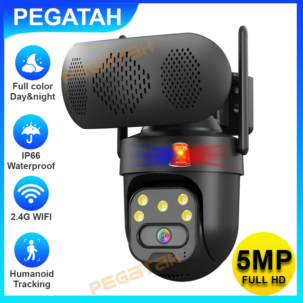 Audiovision Music Player - 5MP IP Kamera Dış Mekan 2.4G