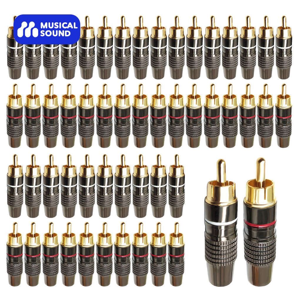 Audio Music Hifi - Müzikal ses erkek RCA fiş adaptörü