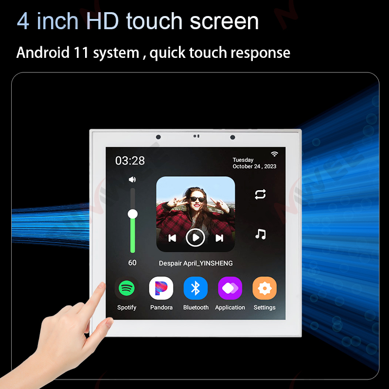 4 İnç Android 11 Tuya Akıllı E - Audio Music Background Free incelemesi ve fiyatı
