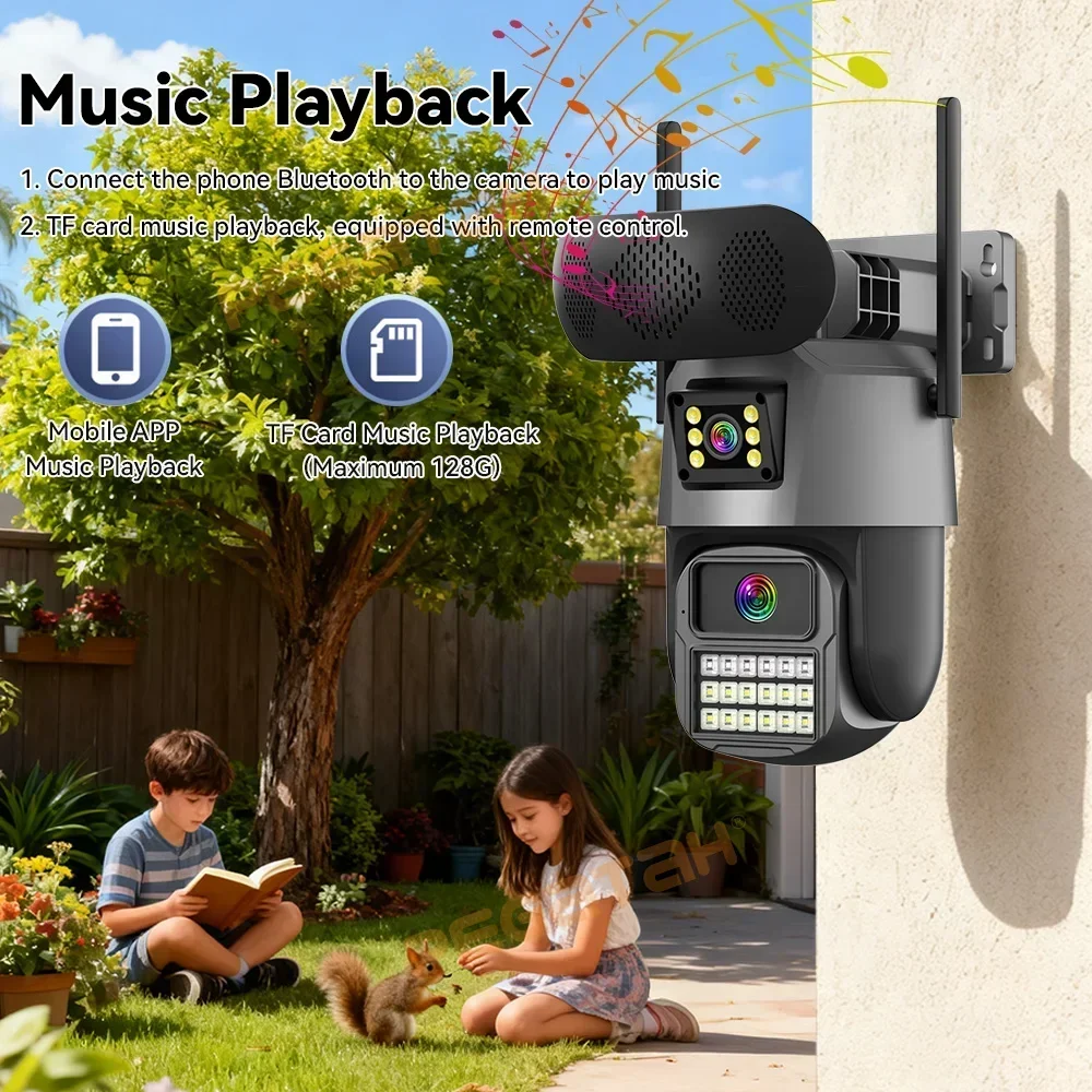 8MP Dış Mekan Güvenlik Kameras - Audiovision Music Player incelemesi ve fiyatı