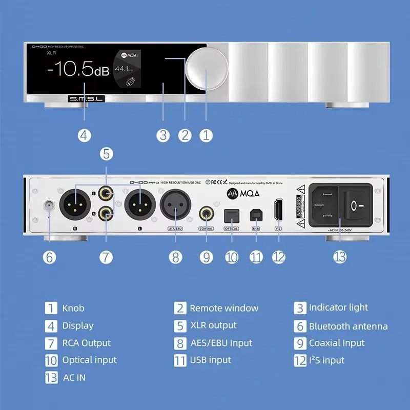SMSL D400 PRO D400PRO Dijital  - Audio Music Hifi incelemesi ve fiyatı